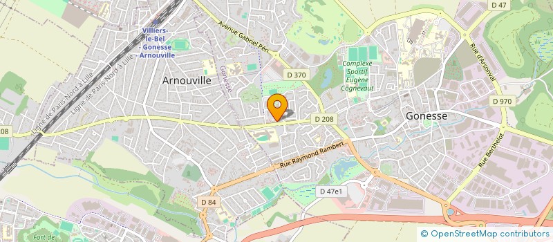 localisation de l'entreprise MONSIEUR JEROME SAINT CURIN  GONESSE