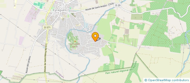 localisation de l'entreprise MONSIEUR JEROME SAINT-MICHEL  EYRAGUES