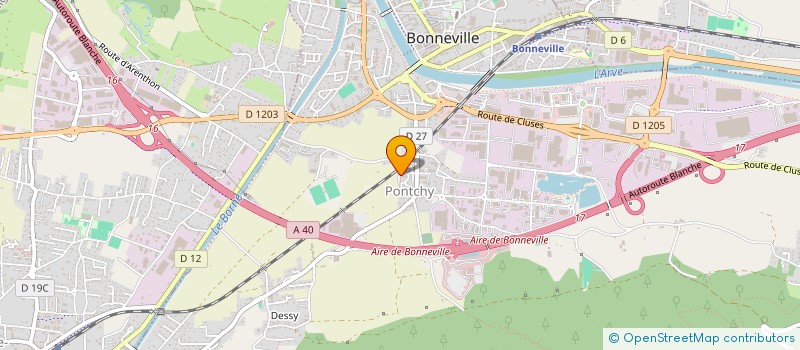 localisation de l'entreprise MONSIEUR JEROME SALLES  BONNEVILLE