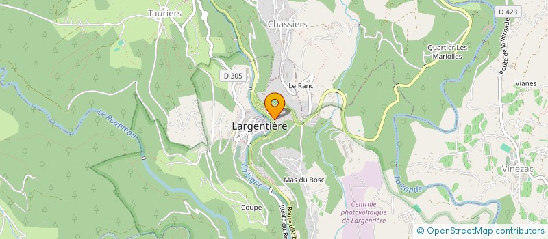 localisation de l'entreprise MONSIEUR JEROME SALVADOR à LARGENTIERE
