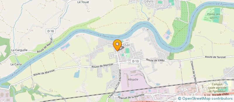 localisation de l'entreprise MONSIEUR JEROME SALVATGE  TERSSAC