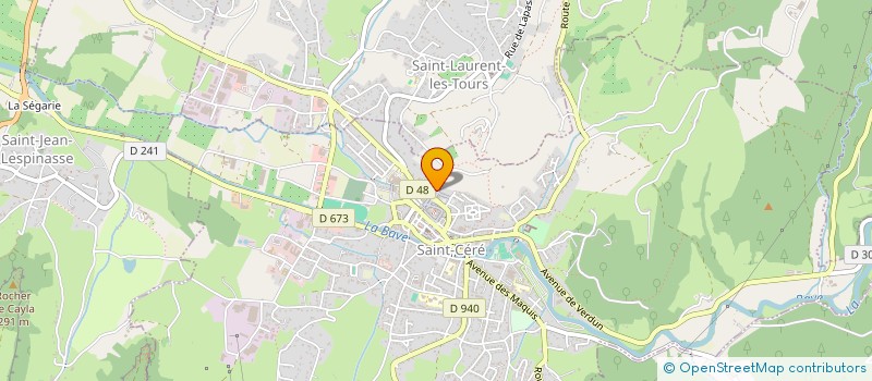 localisation de l'entreprise MONSIEUR JEROME SANCHEZ  SAINT-CERE