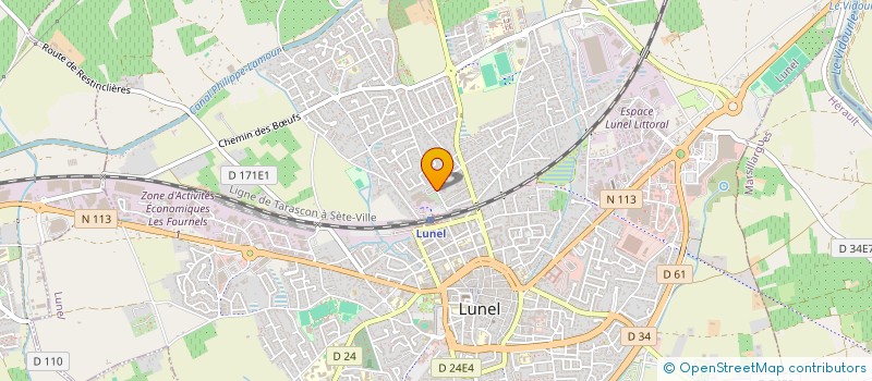 localisation de l'entreprise MONSIEUR JEROME SANCHEZ  LUNEL