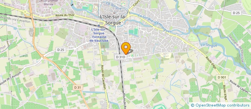 localisation de l'entreprise MONSIEUR JEROME SANCHEZ  L'ISLE-SUR-LA-SORGUE