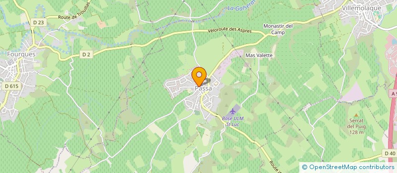 localisation de l'entreprise MONSIEUR JEROME SANCHEZ  PASSA