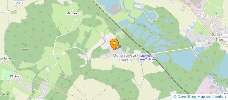 localisation de l'entreprise MONSIEUR JEROME SANZ  MONTREUIL-SUR-THERAIN