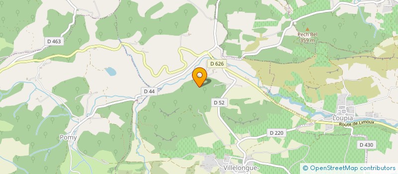 localisation de l'entreprise MONSIEUR JEROME SARRE  VILLELONGUE-D'AUDE