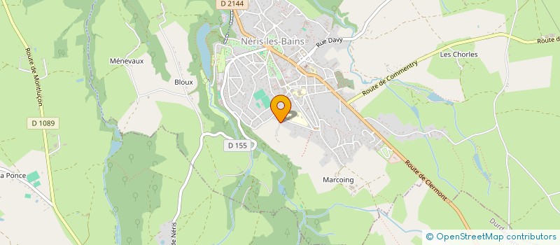 localisation de l'entreprise MONSIEUR JEROME SAULZET à NERIS-LES-BAINS