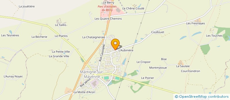 localisation de l'entreprise MONSIEUR JEROME SAUNIERE  MARTIGNE-SUR-MAYENNE