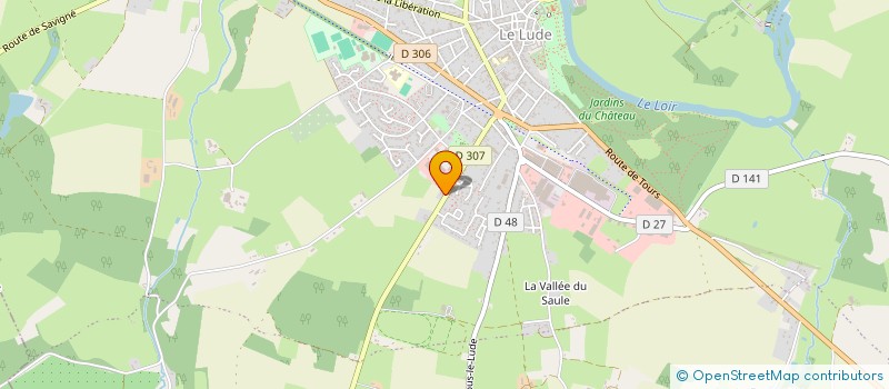 localisation de l'entreprise MONSIEUR JEROME SAUSSEREAU  LE LUDE