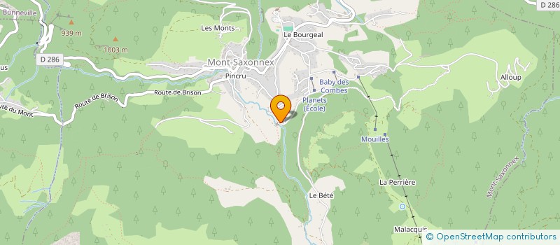 localisation de l'entreprise MONSIEUR JEROME SAVARY  MONT-SAXONNEX