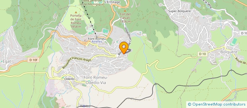 localisation de l'entreprise MONSIEUR JEROME SAVIGNAC  FONT-ROMEU-ODEILLO-VIA