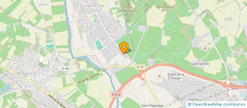 localisation de l'entreprise MONSIEUR JEROME SBERRO  LIGNAN-SUR-ORB