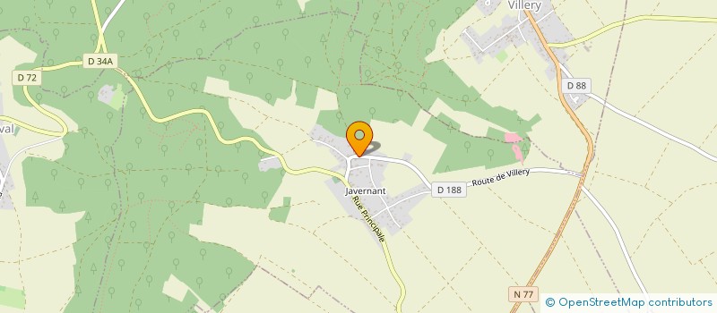 localisation de l'entreprise MONSIEUR JEROME SEGUIN  JAVERNANT