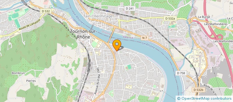 localisation de l'entreprise MONSIEUR JEROME SEIGNOVERT à TOURNON-SUR-RHONE