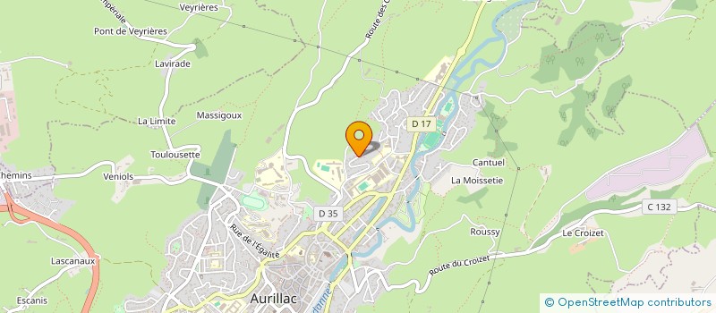 localisation de l'entreprise MONSIEUR JEROME SERRE à AURILLAC
