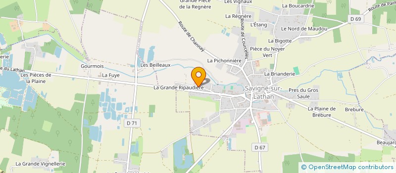localisation de l'entreprise MONSIEUR JEROME SERVAT à SAVIGNE-SUR-LATHAN