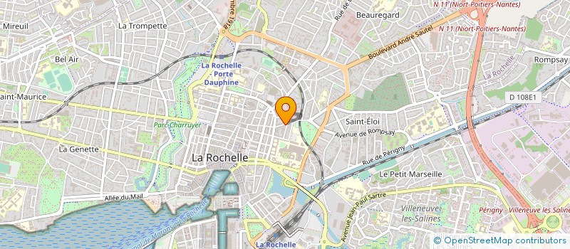 localisation de l'entreprise MONSIEUR JEROME SERVAUD  LA ROCHELLE