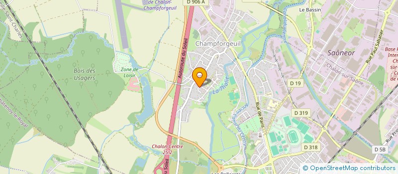 localisation de l'entreprise MONSIEUR JEROME SERVY  CHAMPFORGEUIL