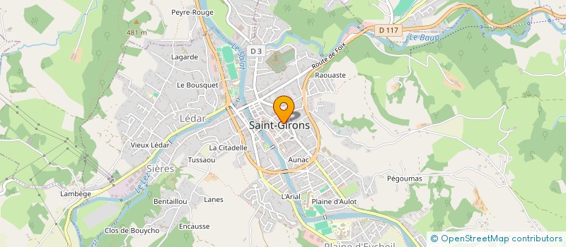 localisation de l'entreprise MONSIEUR JEROME SILVESTRIN à SAINT-GIRONS