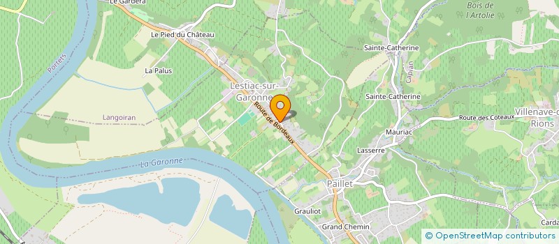 localisation de l'entreprise MONSIEUR JEROME SIMON  LESTIAC-SUR-GARONNE