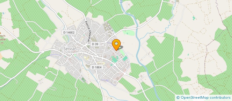 localisation de l'entreprise MONSIEUR JEROME SIMON  SERVIAN