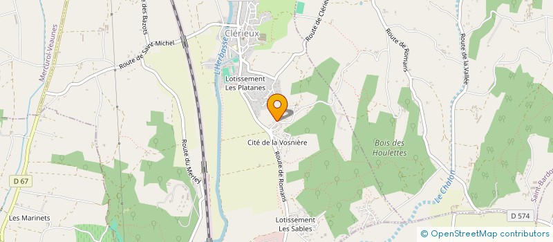 localisation de l'entreprise MONSIEUR JEROME SIRAND  CLERIEUX