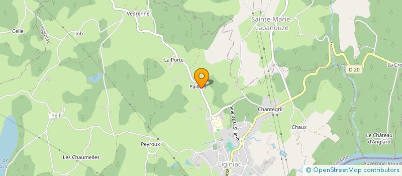 localisation de l'entreprise MONSIEUR JEROME SIRIEIX  LIGINIAC