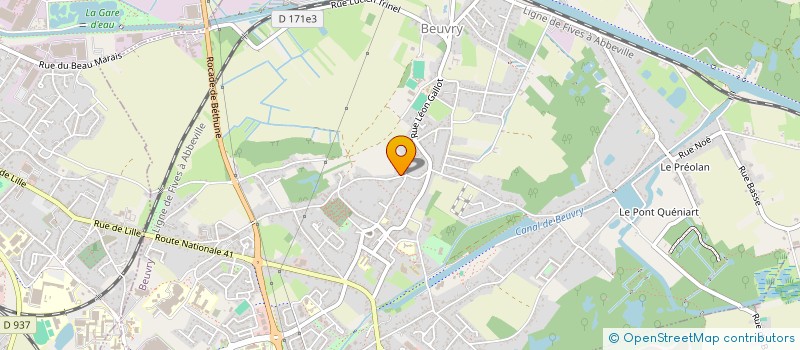 localisation de l'entreprise MONSIEUR JEROME SIX  BEUVRY