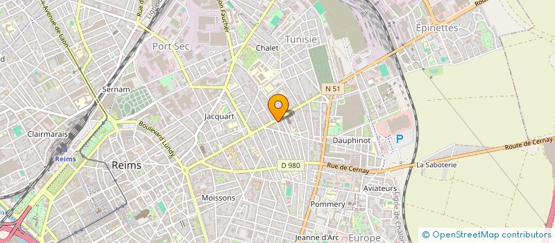 localisation de l'entreprise MONSIEUR JEROME SONET à REIMS