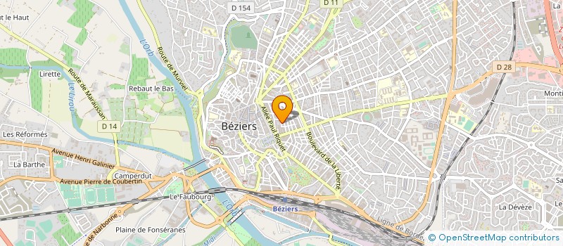 localisation de l'entreprise MONSIEUR JEROME SONNIER à BEZIERS