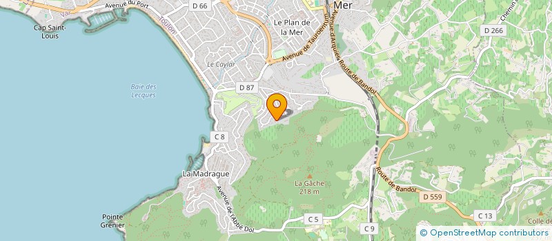 localisation de l'entreprise MONSIEUR JEROME SONNIER à SAINT-CYR-SUR-MER