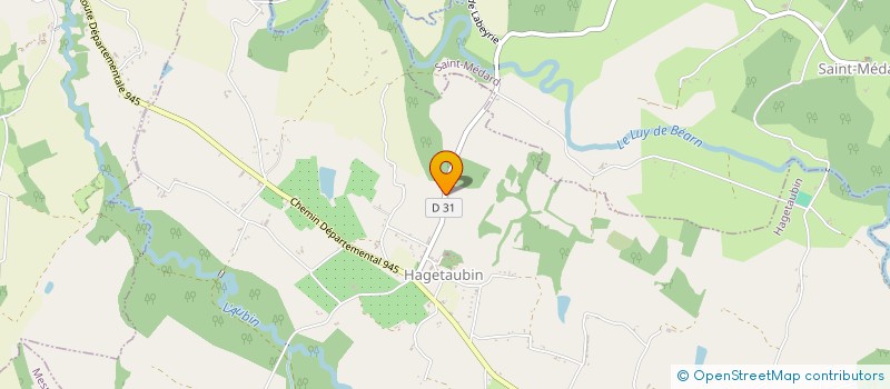 localisation de l'entreprise MONSIEUR JEROME SOUBELET  HAGETAUBIN