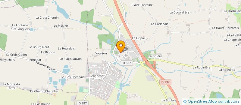 localisation de l'entreprise MONSIEUR JEROME SOUCHET  VIGNOC