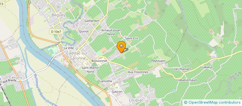 localisation de l'entreprise MONSIEUR JEROME SOUHLAL  CADILLAC-SUR-GARONNE