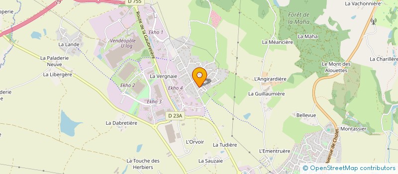 localisation de l'entreprise MONSIEUR JEROME SOULLARD à LES HERBIERS