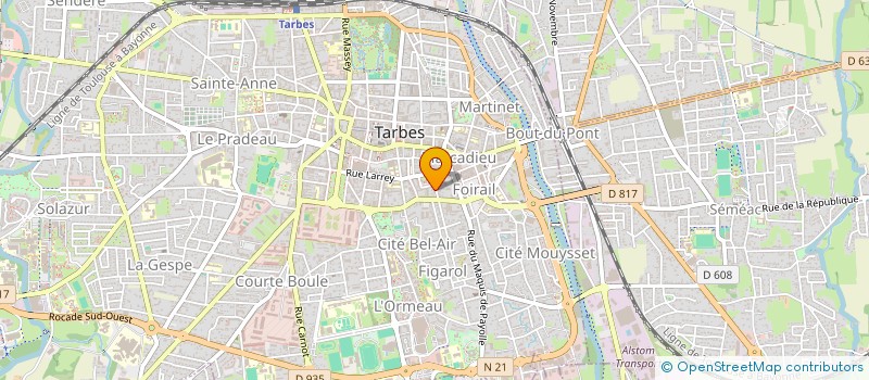 localisation de l'entreprise MONSIEUR JEROME SUBERVIE  TARBES