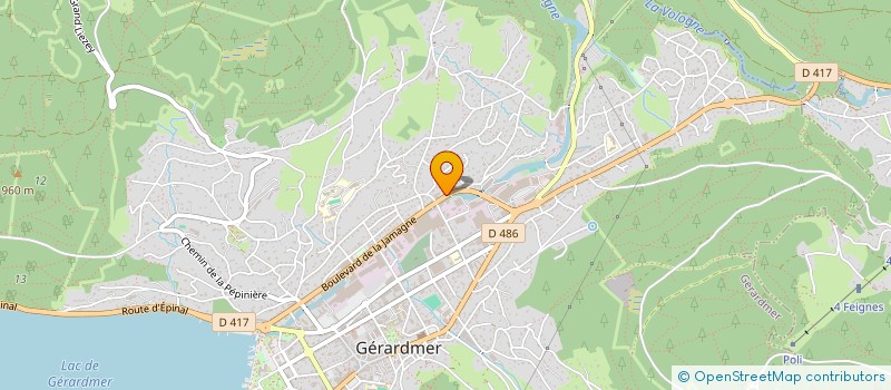 localisation de l'entreprise MONSIEUR JEROME SUCHETET à GERARDMER