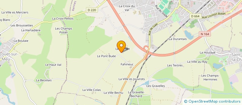 localisation de l'entreprise MONSIEUR JEROME SURLEVE  SAINT-MEEN-LE-GRAND