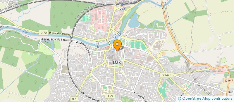 localisation de l'entreprise MONSIEUR JEROME SZALEK  DAX