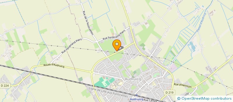 localisation de l'entreprise MONSIEUR JEROME TALLEUX  AUDRUICQ