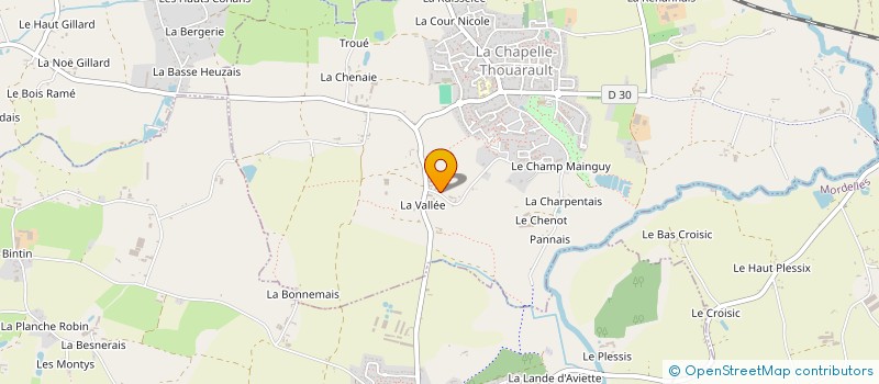 localisation de l'entreprise MONSIEUR JEROME TARDIF  LA CHAPELLE-THOUARAULT