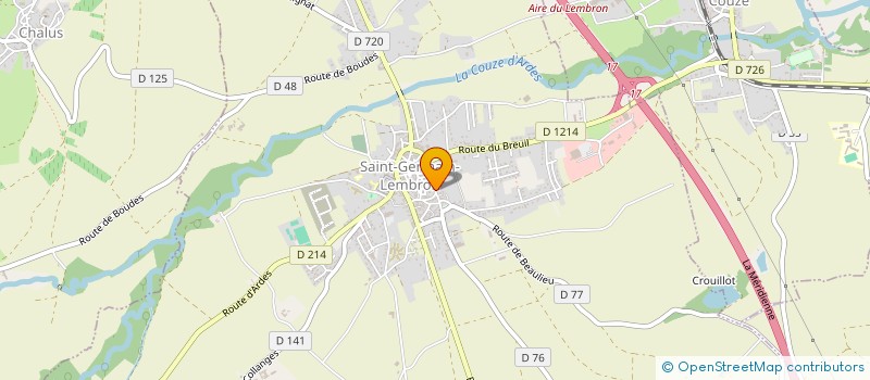 localisation de l'entreprise MONSIEUR JEROME TARTIERE  SAINT-YVOINE