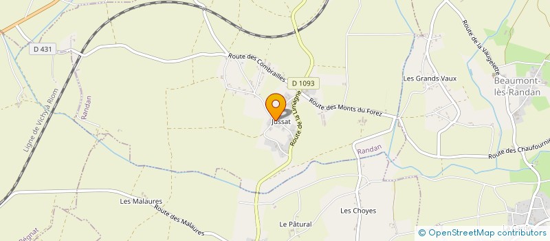 localisation de l'entreprise MONSIEUR JEROME TASSE  RANDAN