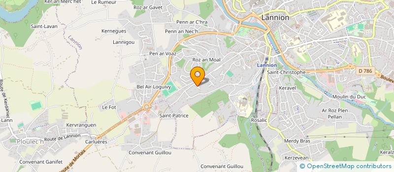 localisation de l'entreprise MONSIEUR JEROME TASSIN à LANNION