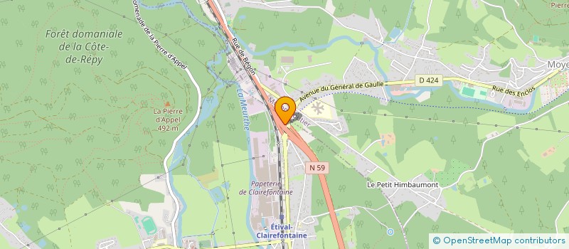 localisation de l'entreprise MONSIEUR JEROME TASSOTTO  ETIVAL-CLAIREFONTAINE