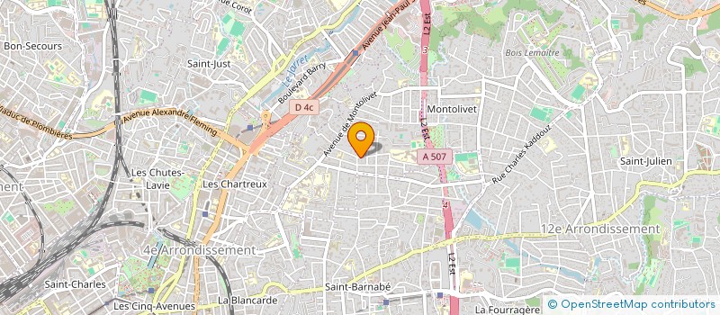 localisation de l'entreprise MONSIEUR JEROME TAVELIN  LE BEAUSSET