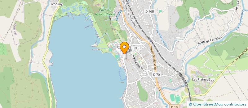 localisation de l'entreprise MONSIEUR JEROME TEBLEN  SAINT-CHAMAS