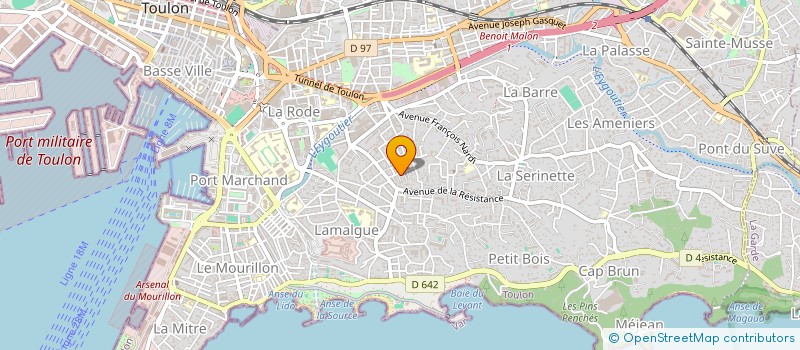 localisation de l'entreprise MONSIEUR JEROME TEILLET  TOULON