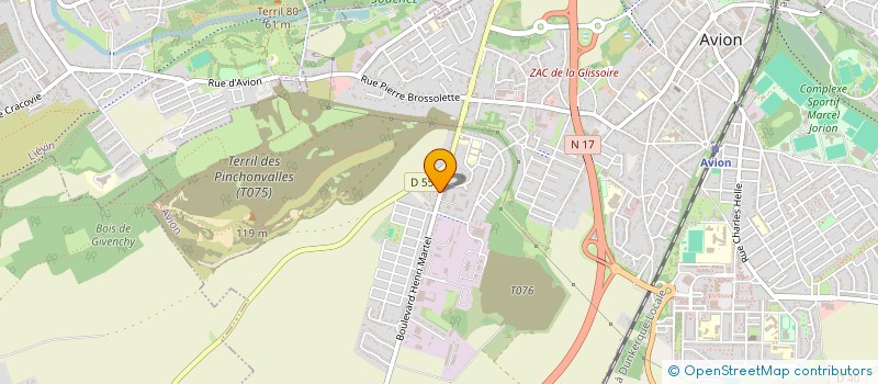 localisation de l'entreprise MONSIEUR JEROME TERNOIS à AVION